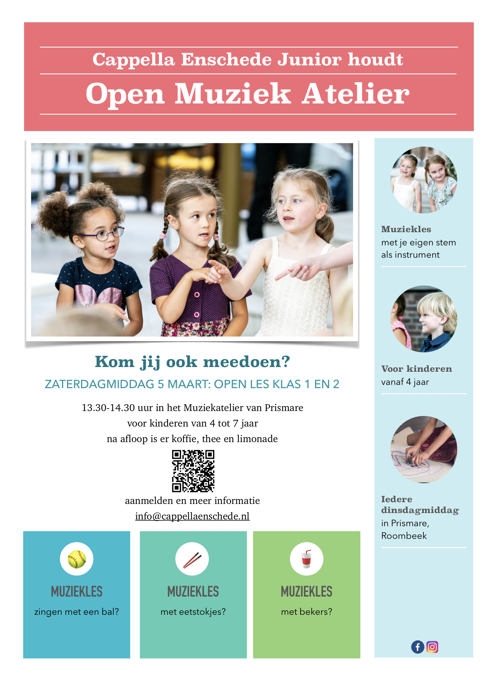 Open Muziek Atelier flyer
